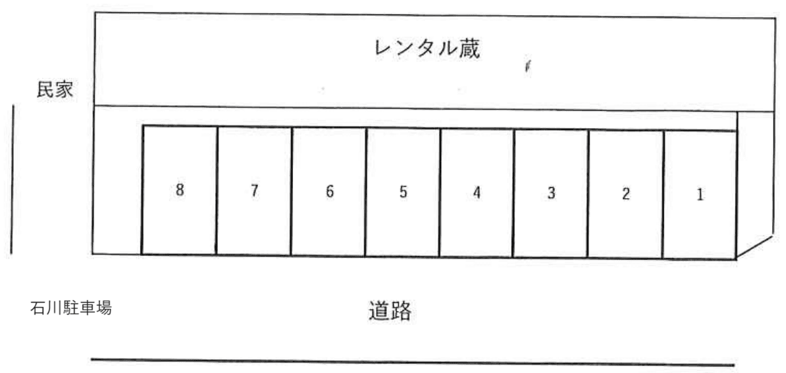 石川駐車場(新座)の駐車配置図
