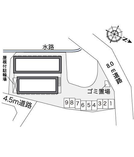 奈佐原(36396)の駐車配置図