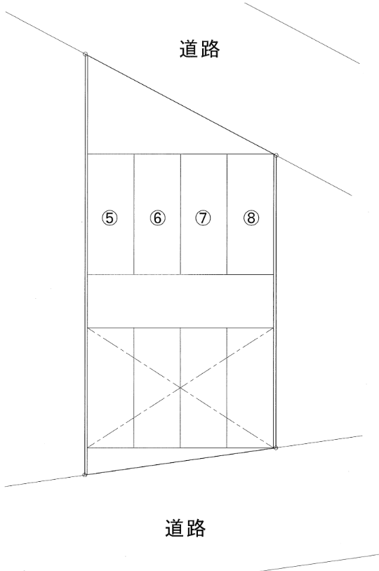 船戸駐車場の駐車配置図