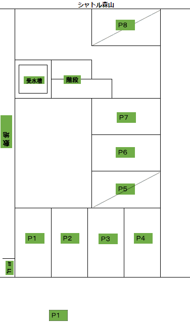 シャトル森山の駐車配置図