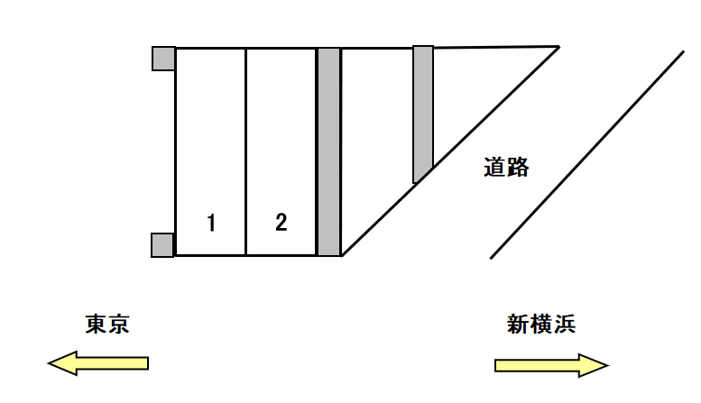 SSK菊名第三駐車場の駐車配置図