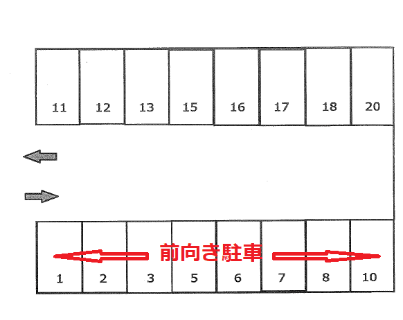 P275の駐車配置図