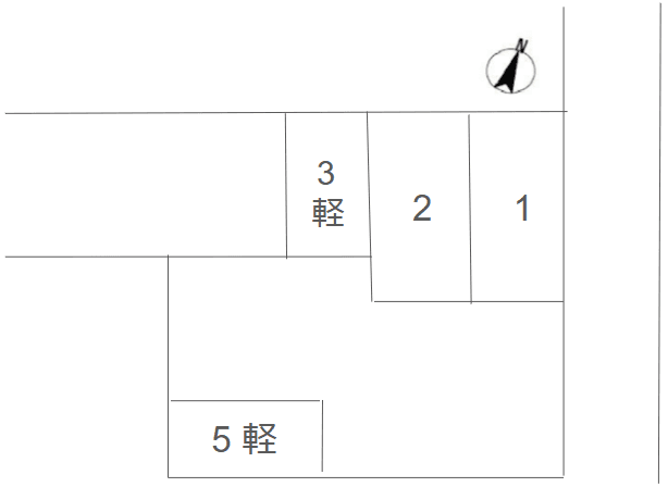 アネックス アゼリアの駐車配置図