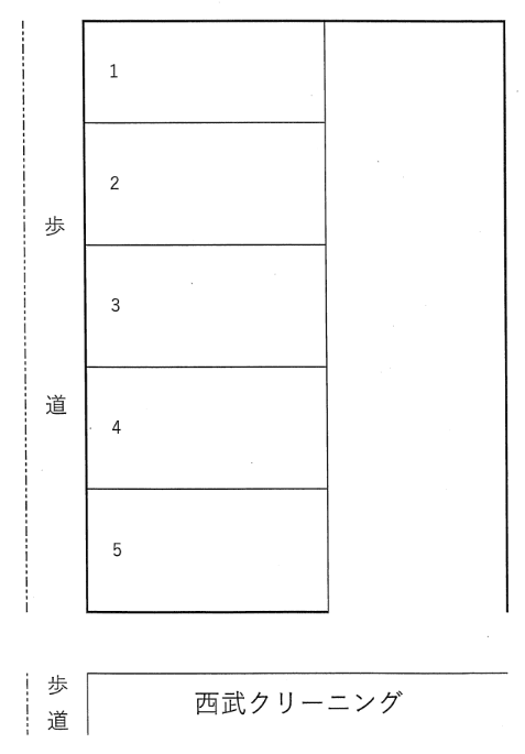大谷駐車場の駐車配置図
