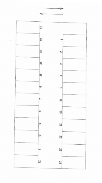 ザ・パーク菜園二丁目2の駐車配置図