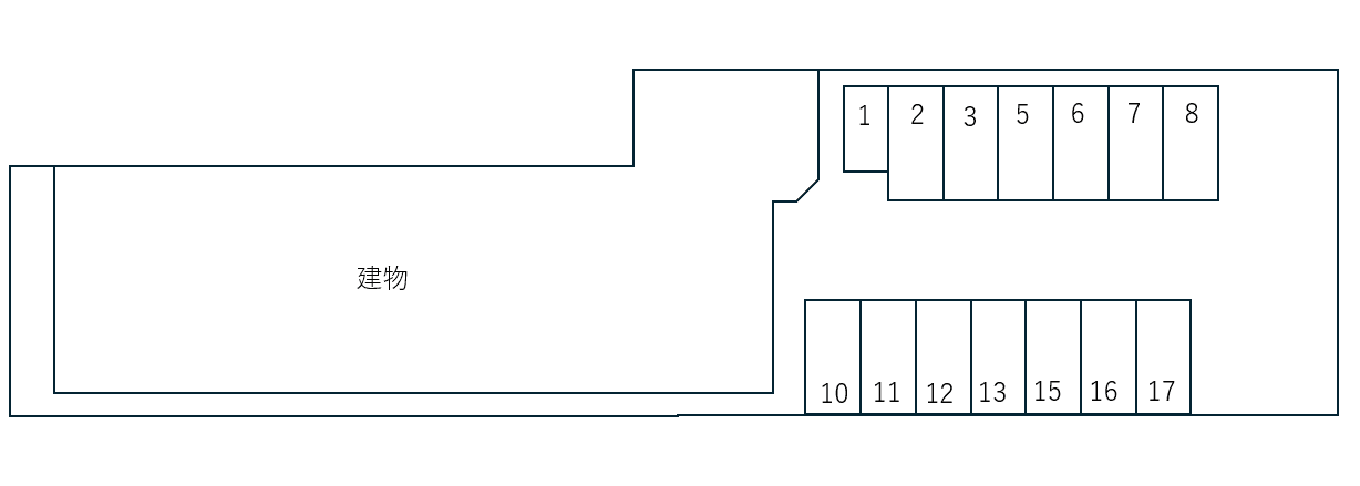 Four Rhombusの駐車配置図