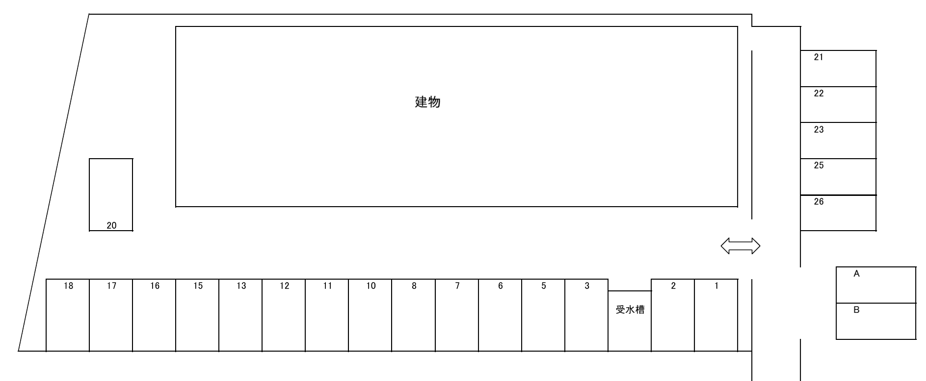 サンライズ23の駐車配置図