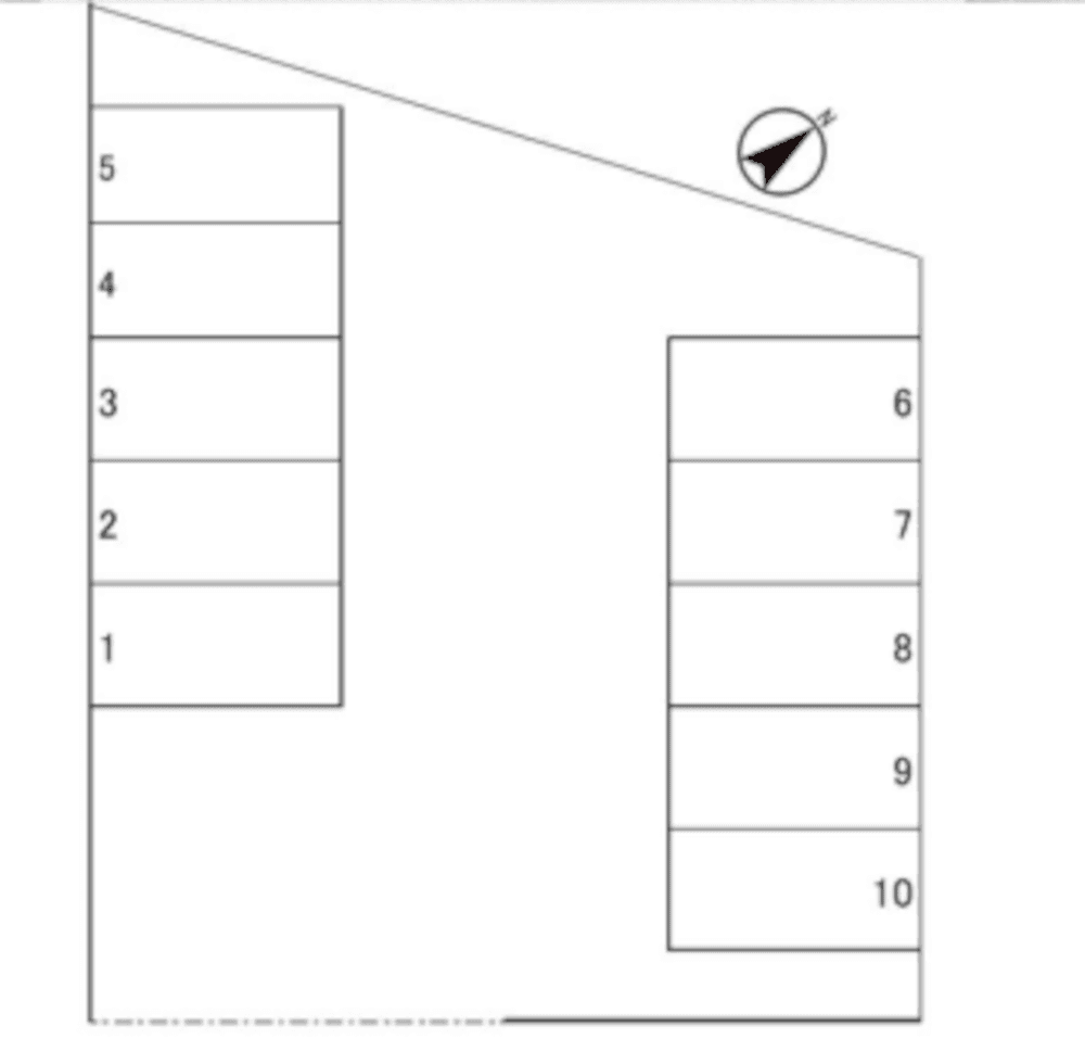 日南パーキングの駐車配置図