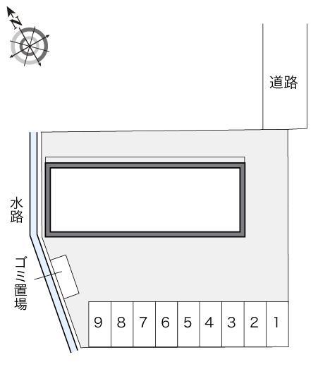 新町(23512)の駐車配置図