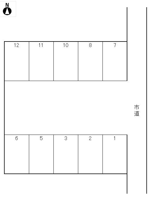 イーストパーキングの駐車配置図