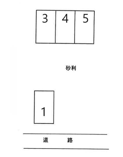 石田駐車場Bの駐車配置図
