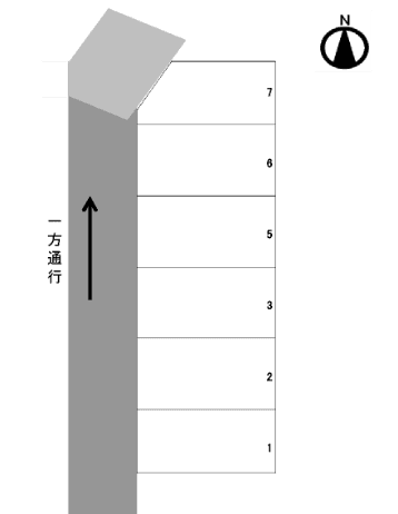一条・加藤駐車場の駐車配置図