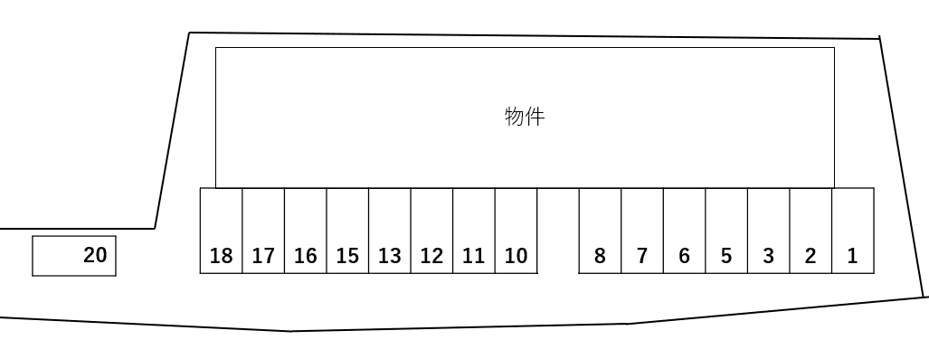 レインボーコート高瀬の駐車配置図