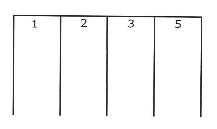 東海カーサパーキングの駐車配置図