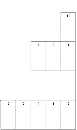 長町南一 髙橋駐車場の駐車配置図