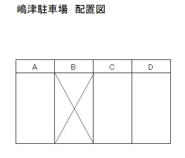 嶋津駐車場の駐車配置図