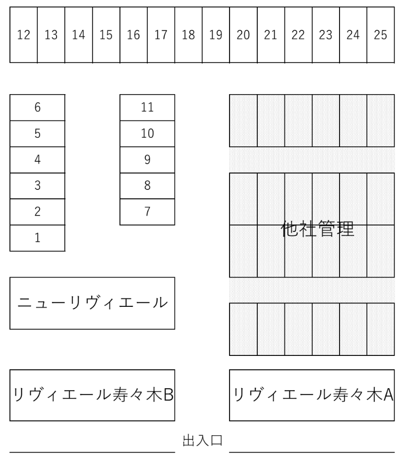 鈴木駐車場の駐車配置図