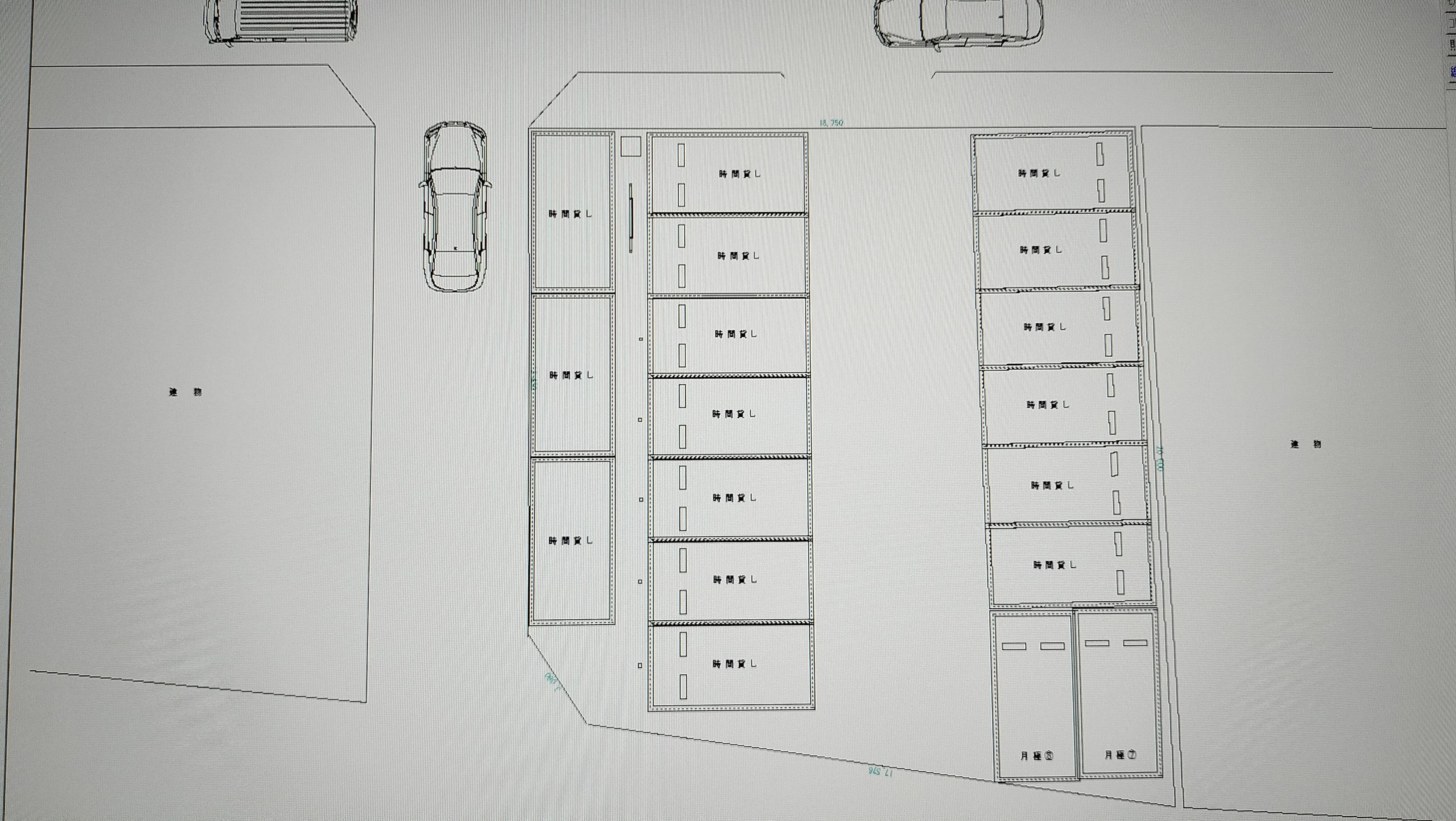 アイパーク駐車場 八王子市小宮町第1の駐車配置図