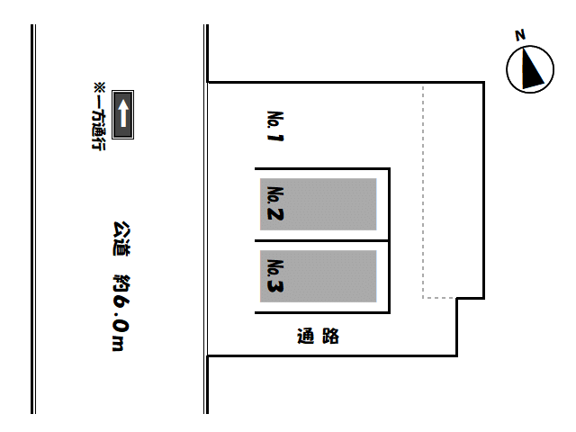 ワイズ・大江 第3駐車場の駐車配置図