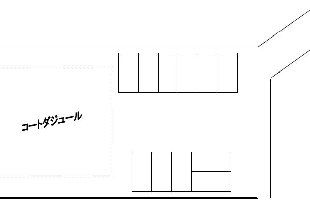 コートダジュールⅡ 御油の駐車配置図