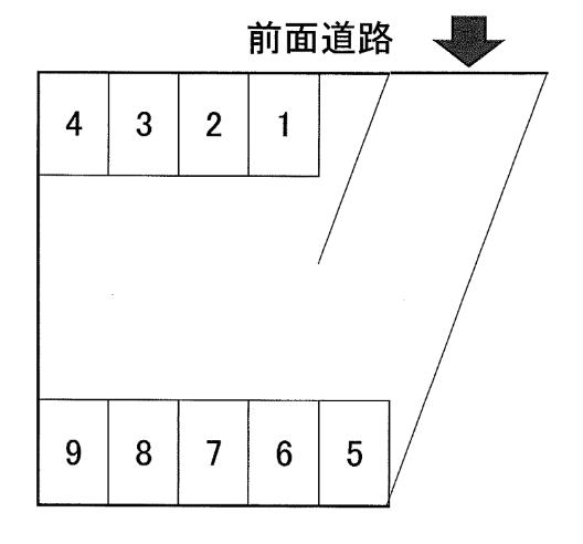オーミ第一駐車場の駐車配置図