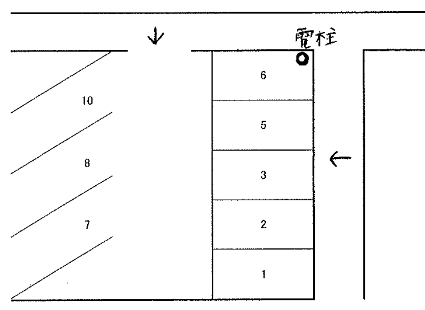 朝志ヶ丘3丁目駐車場の駐車配置図