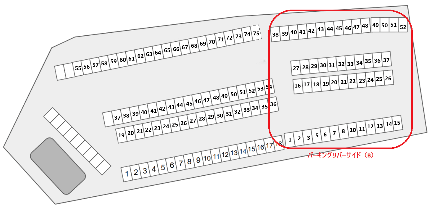 パーキング リバーサイド(B)の駐車配置図