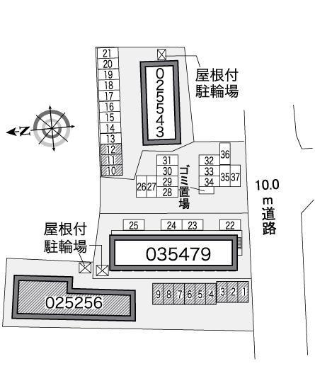 アイミ1(25256)の駐車配置図