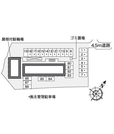 YJ大橋(26729)の駐車配置図