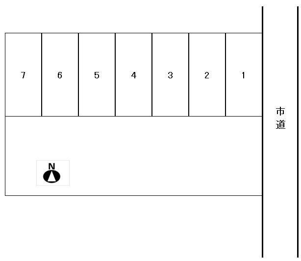 パーキング北五老内の駐車配置図