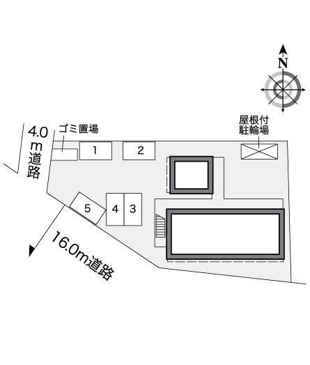 プランドール M2(26055)の駐車配置図
