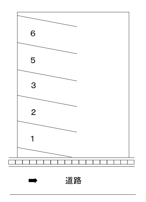 浜497パーキングの駐車配置図