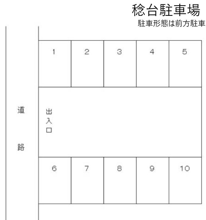 稔台駐車場の駐車配置図