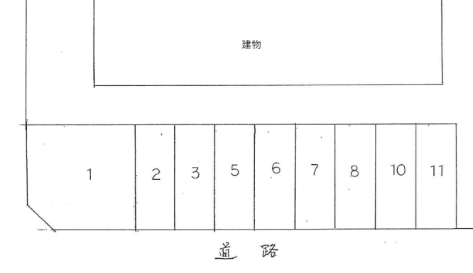 星が丘小川パーキングの駐車配置図