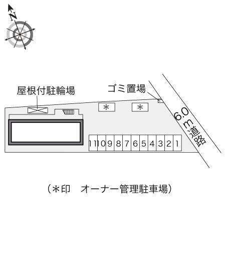 タートルハウス Ⅱ(24597)の駐車配置図