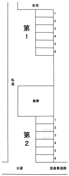 宮根第一駐車場の駐車配置図