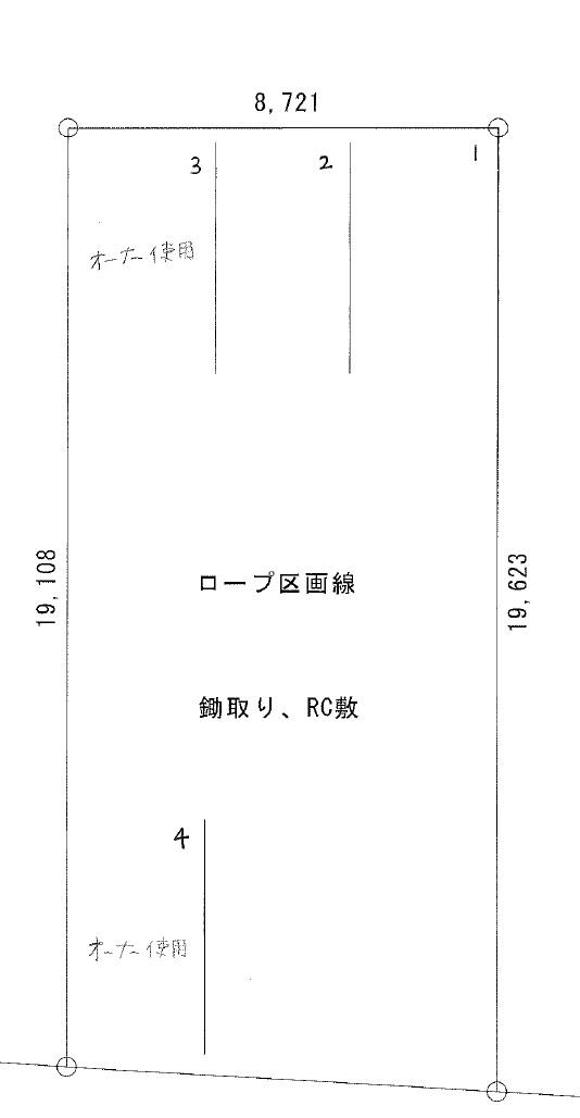 桜井駅東駐車場の駐車配置図