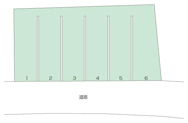 井土ケ谷上町駐車場(1区画2台駐車可能)の駐車配置図