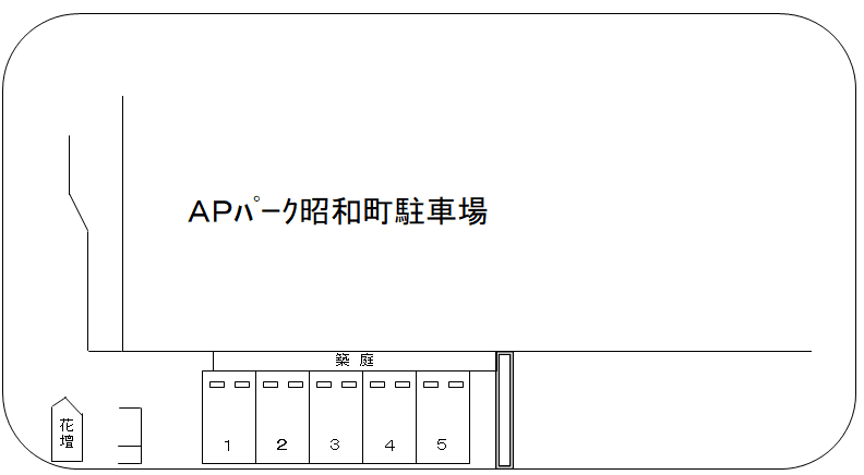 APパーク昭和町の駐車配置図