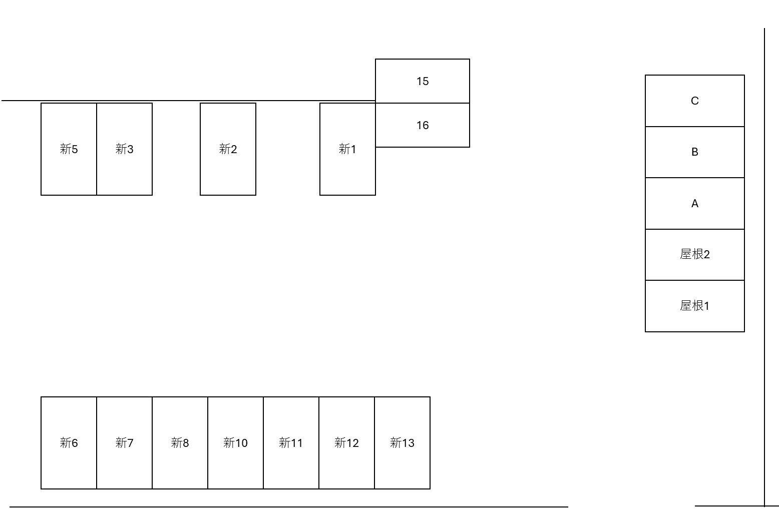 恩田駐車場の駐車配置図