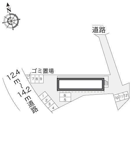 広川一番館(16473)の駐車配置図