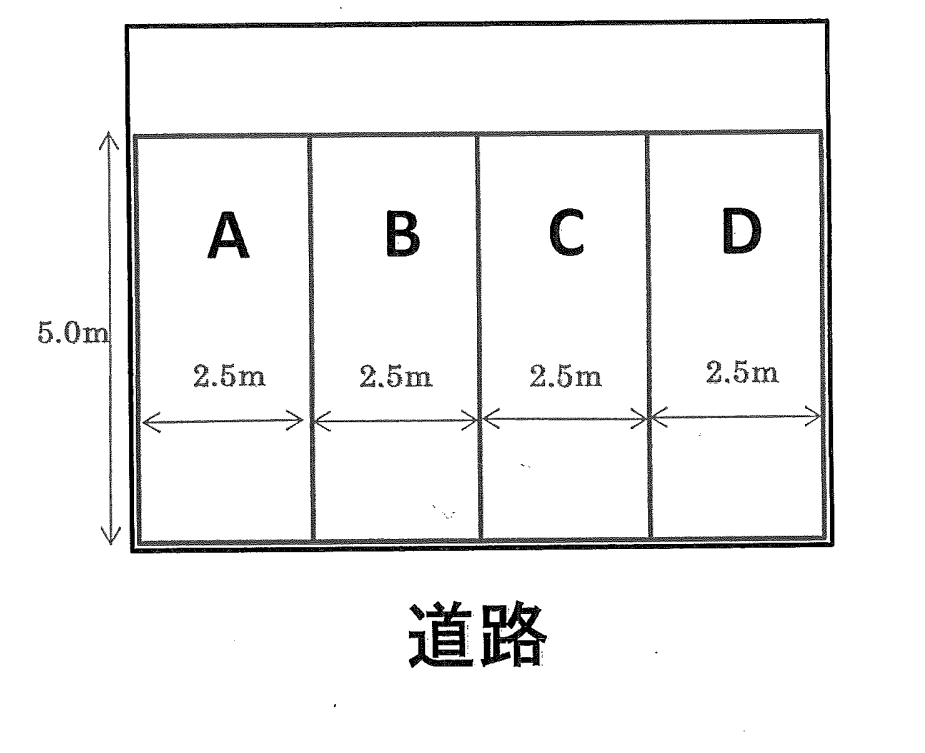 酒井駐車場の駐車配置図