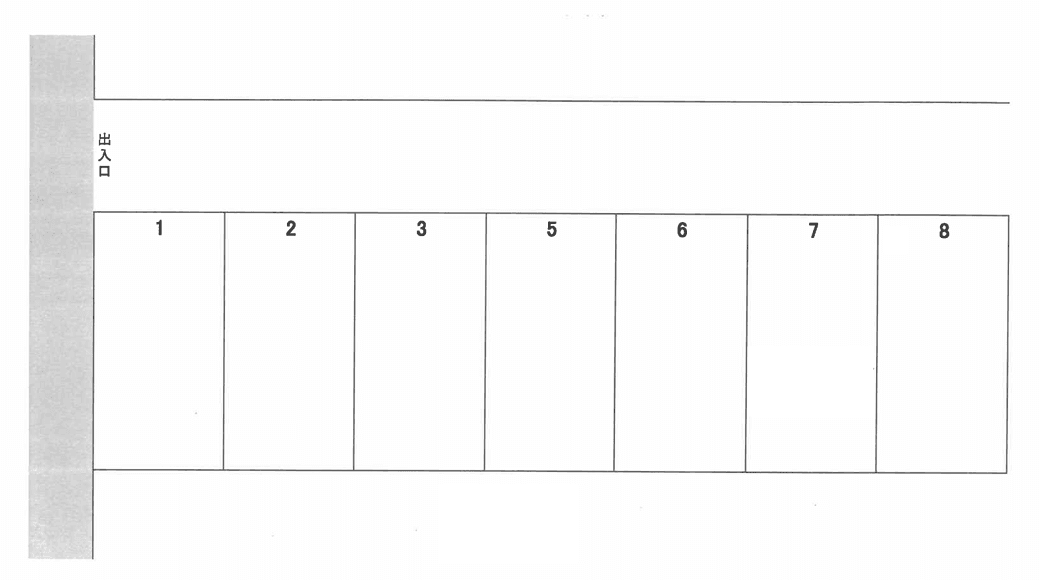 SS東岩槻駐車場の駐車配置図