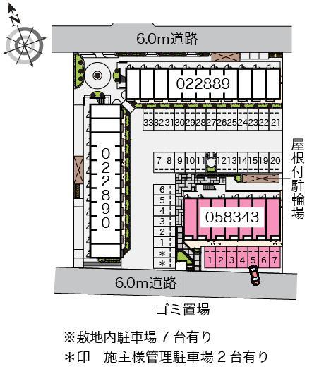 クレイノWill C(58343)の駐車配置図