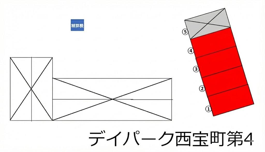 デイパーク西宝町第4の駐車配置図
