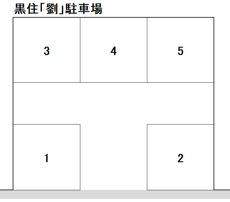 黒住駐車場の駐車配置図