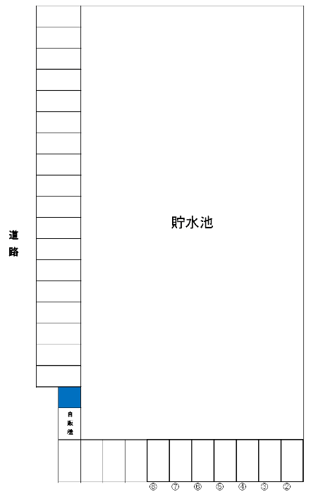 森林公園第2の駐車配置図