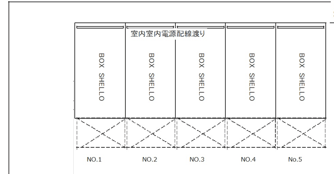 シェローバイクパーク東有馬の駐車配置図