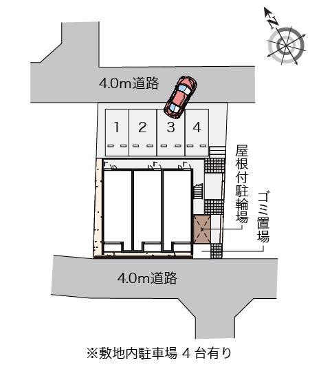 クレイノキャメロット(56630)の駐車配置図