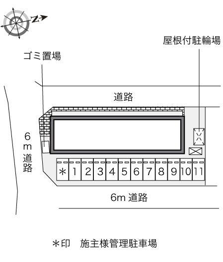 なでしこ(21446)の駐車配置図